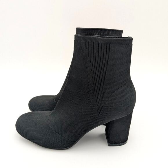 Mia Pamina Women’s Fashion Knit Heeled Pull-on Bootie Black size US7 - Picture 8 of 9
